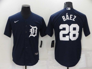 Men's MLB Detroit Tigers Javier Báez #28 Nike Jerseys (1)
