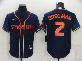 Men's MLB Houston Astros Alex Bregman #2 Nike Navy 2022 City Connect Jerseys (3)