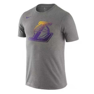 Men's NBA Los Angeles Lakers 2022 Grey T-Shirts (4)