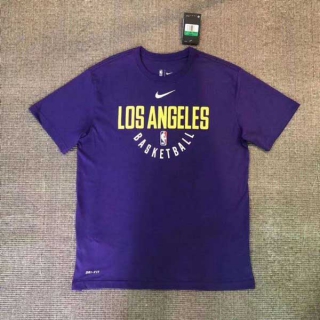 Men's NBA Los Angeles Lakers 2022 Purple T-Shirts (6)