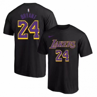 Men's NBA Los Angeles Lakers Kobe Bryant 2022 Black T-Shirts (1)