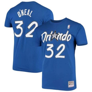 Men's NBA Orlando Magic Shaquille O'Neal 2022 Blue T-Shirts (2)