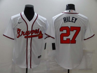 Men's MLB Atlanta Braves Austin Riley #27 Jerseys (1)