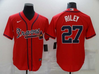 Men's MLB Atlanta Braves Austin Riley #27 Jerseys (2)