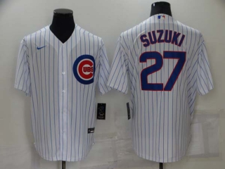 Men's MLB Chicago Cubs Seiya Suzuki #27 Jerseys (1)