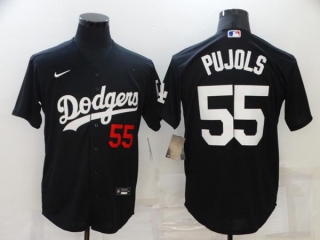 Men's MLB Los Angeles Dodgers Albert Pujols #55 Jersey (4)