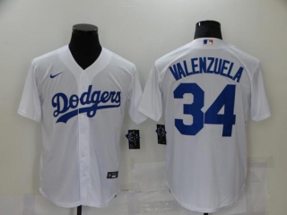 Men's MLB Los Angeles Dodgers Fernando Valenzuela #34 Jersey (9)