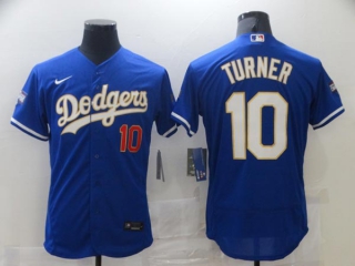 Men's MLB Los Angeles Dodgers Justin Turner #10 Flex Base Jersey (6)