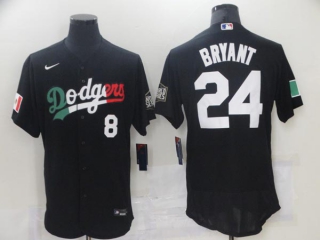 Men's MLB Los Angeles Dodgers Kobe Bryant #24 Flex Base Jersey (11)