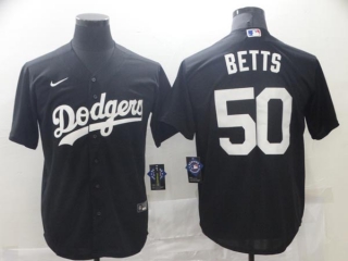 Men's MLB Los Angeles Dodgers Mookie Betts #50 Jersey (14)