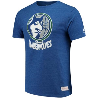 Men's NBA Minnesota Timberwolves 2022 Blue T-Shirts (1)