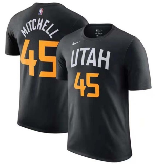Men's NBA Utah Jazz Donovan Mitchell 2022 Black T-Shirts (2)