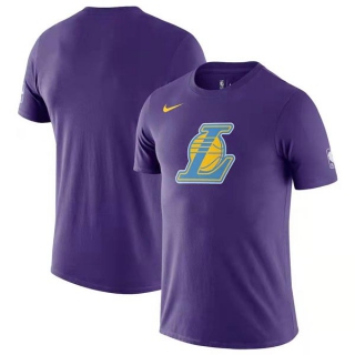 Men's NBA Los Angeles Lakers 2022 Nike Purple T-Shirts (20)