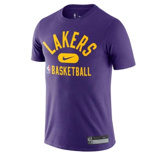 Men's NBA Los Angeles Lakers 2022 Nike Purple T-Shirts (21)