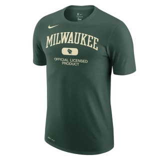 Men's NBA Milwaukee Bucks 2022 Nike Green T-Shirts (5)