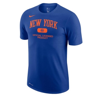 Men's NBA New York Knicks 2022 Nike Blue T-Shirts (2)