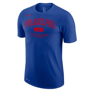 Men's NBA Philadelphia 76ers 2022 Nike Blue T-Shirts (7)