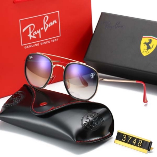 Ray-Ban 3748 Scuderia Ferrari Collection Square Sunglasses AAA (1)
