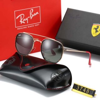 Ray-Ban 3748 Scuderia Ferrari Collection Square Sunglasses AAA (4)