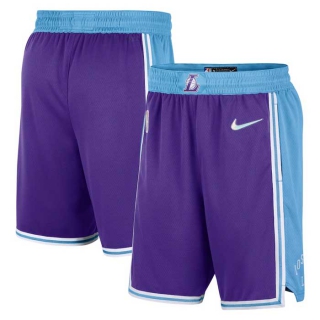 Wholesale Men's NBA Los Angeles Lakers Nike 2021-22 City Edition Shorts (13)