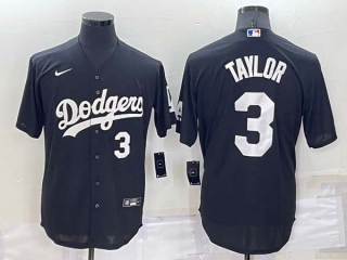 Men's MLB Los Angeles Dodgers Chris Taylor #3 Jersey (7)