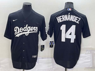 Men's MLB Los Angeles Dodgers Enrique Hernández #14 Jerseys (2)