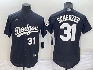 Men's MLB Los Angeles Dodgers Joc Pederson #31 Flex Base Jersey (3)