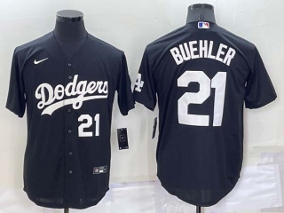 Men's MLB Los Angeles Dodgers Walker Buehler #21 Jersey (4)