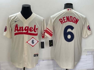 Men's MLB Los Angeles Angels Anthony Rendon #6 Jerseys (4)