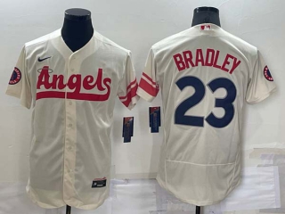 Men's MLB Los Angeles Angels Archie Bradley #23 Flex Base Jerseys (1)