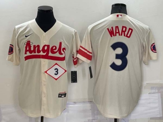 Men's MLB Los Angeles Angels Taylor Ward #3 Jerseys (4)