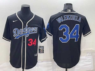 Men's MLB Los Angeles Dodgers Fernando Valenzuela #34 Jersey (14)