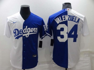 Men's MLB Los Angeles Dodgers Fernando Valenzuela #34 Jersey (16)