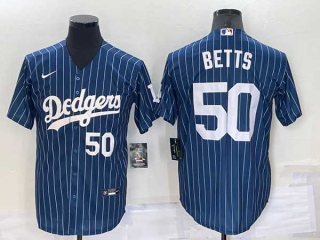 Men's MLB Los Angeles Dodgers Mookie Betts #50 Jersey (17)