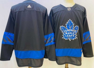 Men's NHL Toronto Maple Leafs Black X Drew House Inside Out Stitched Jersey