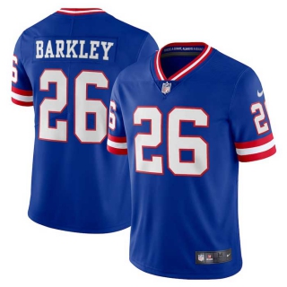 Men's NFL New York Giants #26 Saquon Barkley Nike Royal Classic Player Jersey (23)