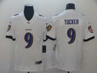 Men's NFL Baltimore Ravens #9 Justin Tucker Nike White Jerseys (12)