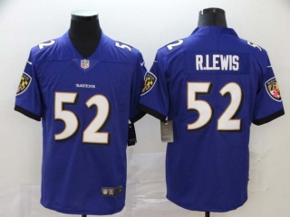 Men's NFL Baltimore Ravens #52 Ray Lewis Nike Purple Retired Jersey (2)