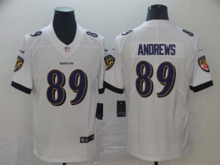 Men's NFL Baltimore Ravens #89 Mark Andrews Nike White Jersey (11)