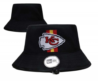 Wholesale NFL Kansas City Chiefs New Era Embroidered Bucket Hats 3002