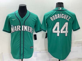 Men's MLB Seattle Mariners #44 Julio Rodriguez Ray Green Stitched Cool Base Nike Jersey (1)