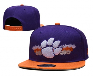 NCAA Clemson Tigers New Era Purple Scribble 9FIFTY Snapback Hat 3002