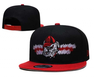 NCAA Georgia Bulldogs New Era Black Scribble 9FIFTY Snapback Hat 3003