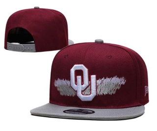NCAA Oklahoma Sooners New Era Crimson Scribble 9FIFTY Snapback Hat 3003