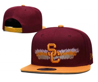 NCAA USC Trojans New Era Cardinal Scribble 9FIFTY Snapback Hat 3002