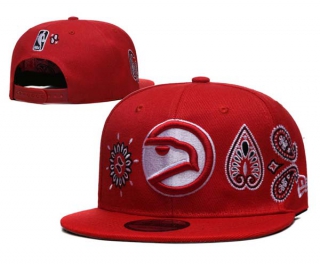Wholesale NBA Atlanta Hawks New Era 9FIFTY Red Paisley Elements Snapback Hat 3007