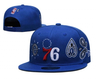 Wholesale NBA Philadelphia 76ers New Era 9FIFTY Royal Paisley Elements Snapback Hat 3009
