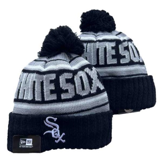Wholesale MLB Chicago White Sox New Era Navy Knit Beanies Hats 3003
