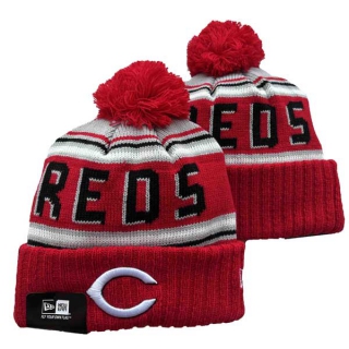 Wholesale MLB Cincinnati Reds New Era Red Knit Beanies Hats 3003