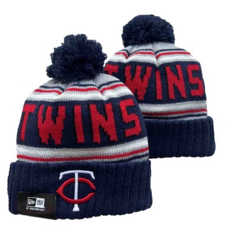 Wholesale MLB Minnesota Twins New Era Navy Knit Beanies Hats 3004